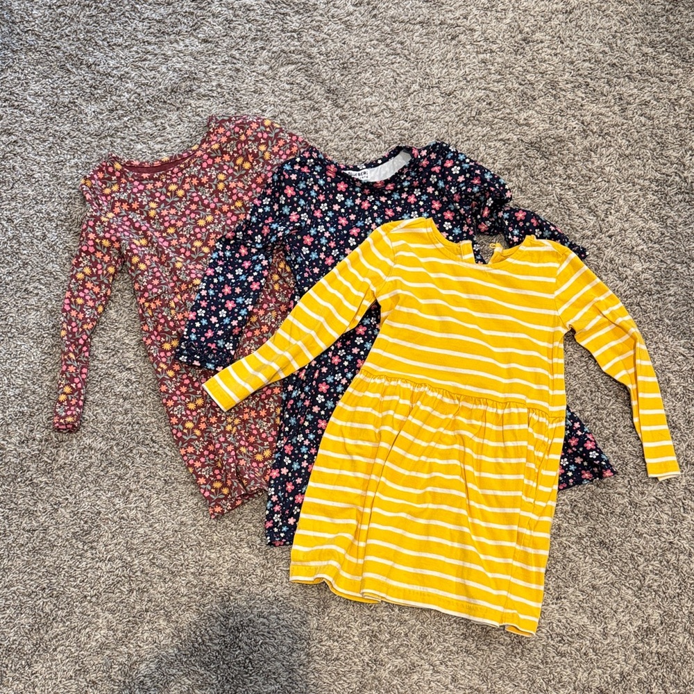 Colorful Long Sleeve Dresses Set